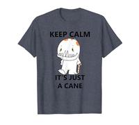Keep Calm It's just a Cane - Funny Cane Design T-Shirt, Men, Heather Blue, Small