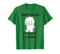 Keep Calm It's just a Cane - Funny Cane Design T-Shirt, Men, Kelly Green, X-Large