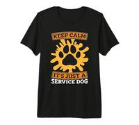 Keep Calm It's Just A PTSD Dog Training Service Dog Trainer Premium T-Shirt