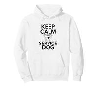 Keep Calm It's Just A Service Dog Humor Pullover Hoodie