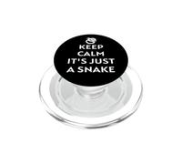 Keep Calm It's Just A Snake Owner Handler Whisperer Lover PopSockets PopGrip for MagSafe