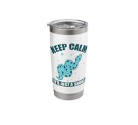 Keep Calm It's just a Snake Reptile Stainless Steel Insulated Tumbler