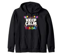 Keep Calm its my Yes Day for daddys Yes Day Kids Zip Hoodie
