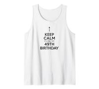 Keep Calm It's Only My 49th Birthday Candle Funny Tank Top