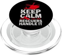 Keep Calm Let The Rescuers Handle It SAR First Responder PopSockets PopGrip for MagSafe