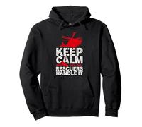 Keep Calm Let The Rescuers Handle It SAR First Responder Pullover Hoodie