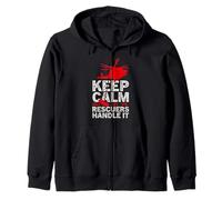 Keep Calm Let The Rescuers Handle It SAR First Responder Zip Hoodie