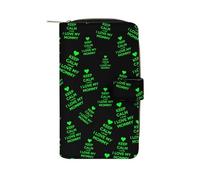 Keep Calm Love My Mommy Long Zippered Pouch Slim Clutch Organizer Purse Money and Credit Card Holder for Men Women