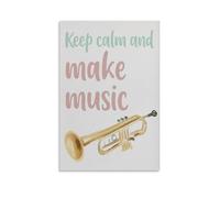 Keep Calm Make Music Poster Music Quotes Educational Chart Poster 12x18inch(30x45cm)