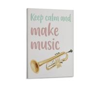 Keep Calm Make Music Poster Music Quotes Educational Chart Poster 20x30inch(50x75cm)