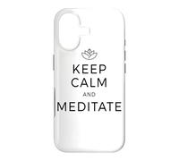Keep Calm & Meditate Yoga Meditation Zen Mindfulness Mantra Case for iPhone 17