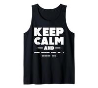 Keep Calm Morse Code Design Tank Top