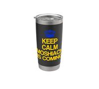 Keep Calm Moshiach is Coming Tee Chabad Lubavitch Rebbe 770 Stainless Steel Insulated Tumbler