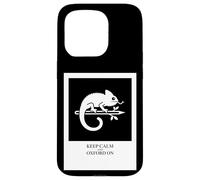 Keep Calm Oxford On Chameleon Study Humor Graphic Case for iPhone 15 Pro