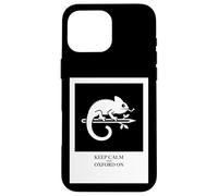Keep Calm Oxford On Chameleon Study Humor Graphic Case for iPhone 16 Pro Max