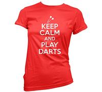 Keep Calm Play Darts Women's T-Shirt - red 14