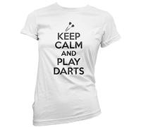 Keep Calm Play Darts Women's T-Shirt - White 16