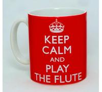 Keep Calm & Play The Flute Ceramic Mug Funny Gift