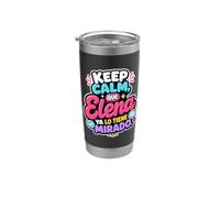 Keep Calm, que Elena ya lo tiene mirado Stainless Steel Insulated Tumbler