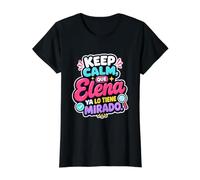 Keep Calm, que Elena ya lo tiene mirado Value Graphic T-Shirt, Women, Black, M
