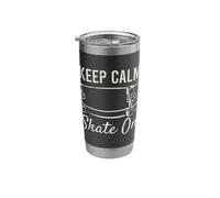 Keep Calm Skate On | Skateboarding Stainless Steel Insulated Tumbler