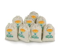 Keep Calm Skydiving 8 Pack Drawstring Bags 12x17cm Reusable Cotton Linen Gift Bag for Presents