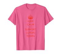 Keep Calm, Support Luton Town, The Hatters T-Shirt, Men, Pink Heather, XX-Large