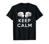Keep Calm Tattoo Fist Funny Street Style T-Shirt