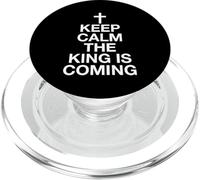 Keep Calm The King Is Coming PopSockets PopGrip for MagSafe
