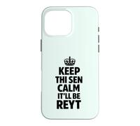 Keep Calm the Yorkshire Way Black Text Case for iPhone 16 Pro Max