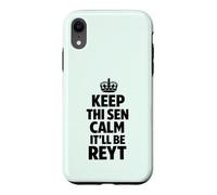 Keep Calm the Yorkshire Way Black Text Case for iPhone XR