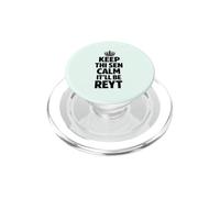 Keep Calm the Yorkshire Way Black Text PopSockets PopGrip for MagSafe
