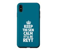 Keep Calm the Yorkshire Way White Text Case for iPhone XS Max