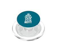 Keep Calm the Yorkshire Way White Text PopSockets PopGrip for MagSafe