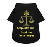 Keep Calm Trust Me I Am A Lawyer Funny Dog Shirt Button Down Cat Clothes Top for Small Medium Large Pet
