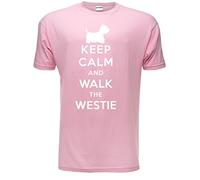 Keep Calm Walk The Westie KC Dog Lovers Gift Mens T Shirt XX-Large Pink