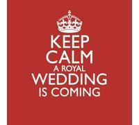 Keep Calm Wedding Coming T-Shirt - Red - XL - Red
