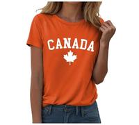 Keep Canada Flag Women's Summer T-Shirt, orange, M