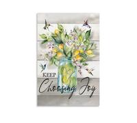 Keep Choosing Joy Motivational Vintage Style Poster Set - Wall Decor, Aesthetic Canvas Painting for A Cozy Homer 20x30inch(50x75cm)