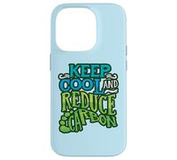 Keep Cool And Reduce Carbon Climate Change Environmentalist Case for iPhone 14 Pro