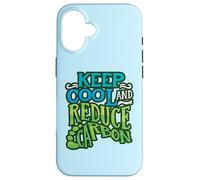 Keep Cool And Reduce Carbon Climate Change Environmentalist Case for iPhone 16
