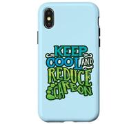 Keep Cool And Reduce Carbon Climate Change Environmentalist Case for iPhone X/XS