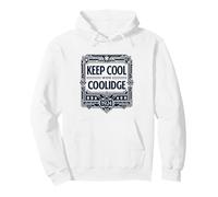Keep Cool With Calvin Coolidge Art Deco Campaign Pullover Hoodie