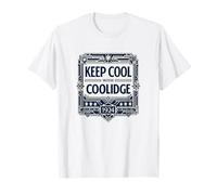 Keep Cool with Calvin Coolidge Art Deco Campaign T-Shirt