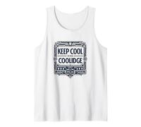 Keep Cool with Calvin Coolidge Art Deco Campaign Tank Top