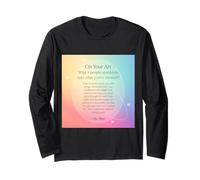Keep Creating Art Despite The Critics: Motivational Quote Long Sleeve T-Shirt