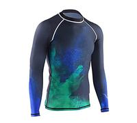 Keep Diving Men's UV Protection Long Sleeve Diving Top Wetsuit Jacket, Breathable Fast Dry Rash Guard for Snorkeling Surfing Swimming, with Flatlock Stitching for (4XL)