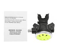 Keep Diving Secondary Diving Breathing Regulator Underwater Pressure Reducer Brass Chrome Plated Hose Connection Adjustable Air Output for Scuba Diving ABS Material Lightweight