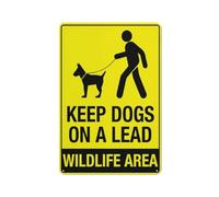 Keep Dogs On A Lead Wildlife Area Sign Safe Sign, Signs Outdoor, 12 X 8 In, Sign For Home, Business, Driveway Alert