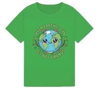 Keep Earth Clean It’s Not Uranus T Shirt Funny Earth Day Shirt Save The Planet Environmental Awareness Tee Gift for Kids Kelly Green 3-4Y
